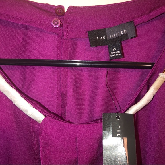 The Limited | Plum Blouse with Decorative Chain - Picture 3 of 6